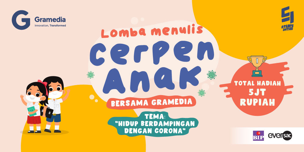 Banner Article Lomba Menulis Cerpen Anak bersama Gramedia 2021