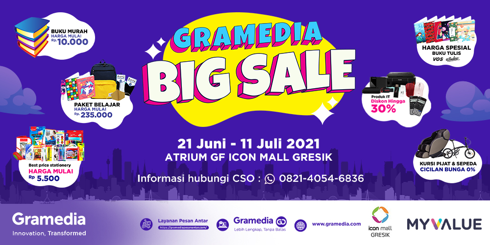 Harga dan Biaya di Gramedia Big Mall Samarinda