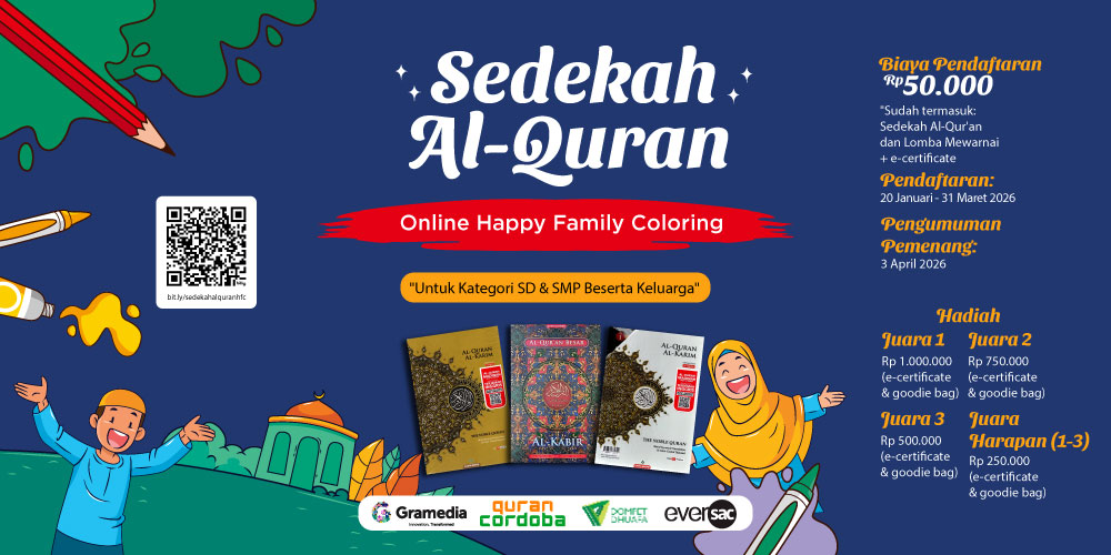 Happy Family Coloring Contest Gramedia 2026 - Sedekah Quran